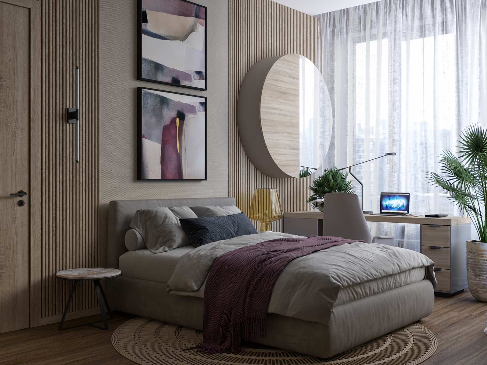 Обложка проекта: ЖК Level Стрешнево. Мастер спальня