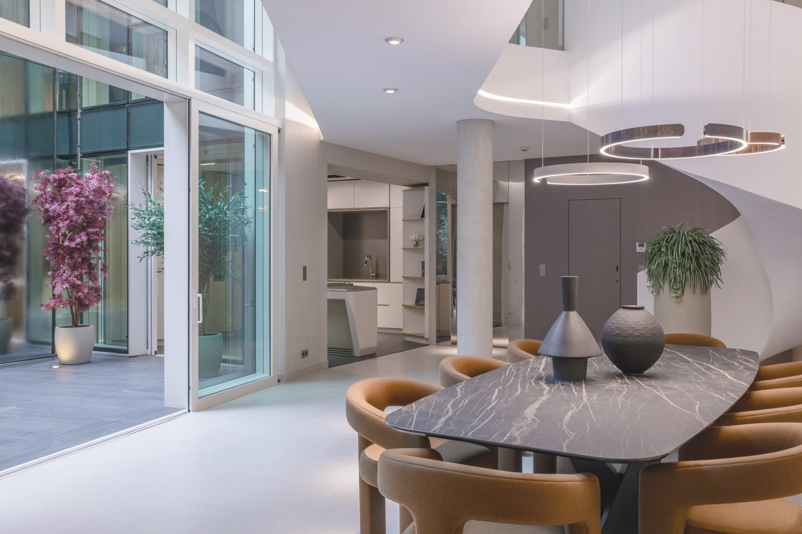 Fusion modern. Interior design of a villa in Monte-Carlo