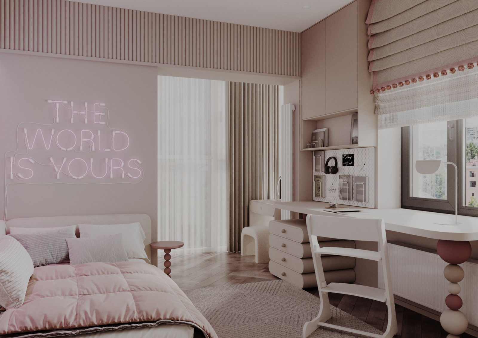 Дизайн интерьера трехкомнатной квартиры "ЖК Дежнев"