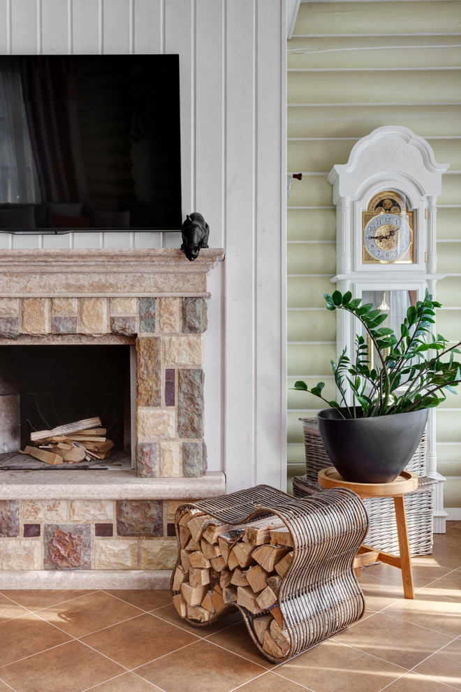 Нouse in a pine forest