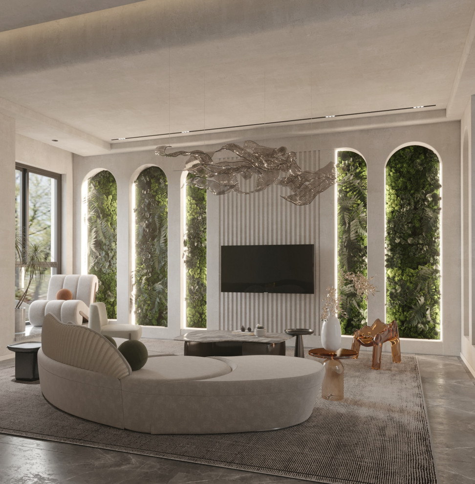 Проект гостиной в бохо стиле