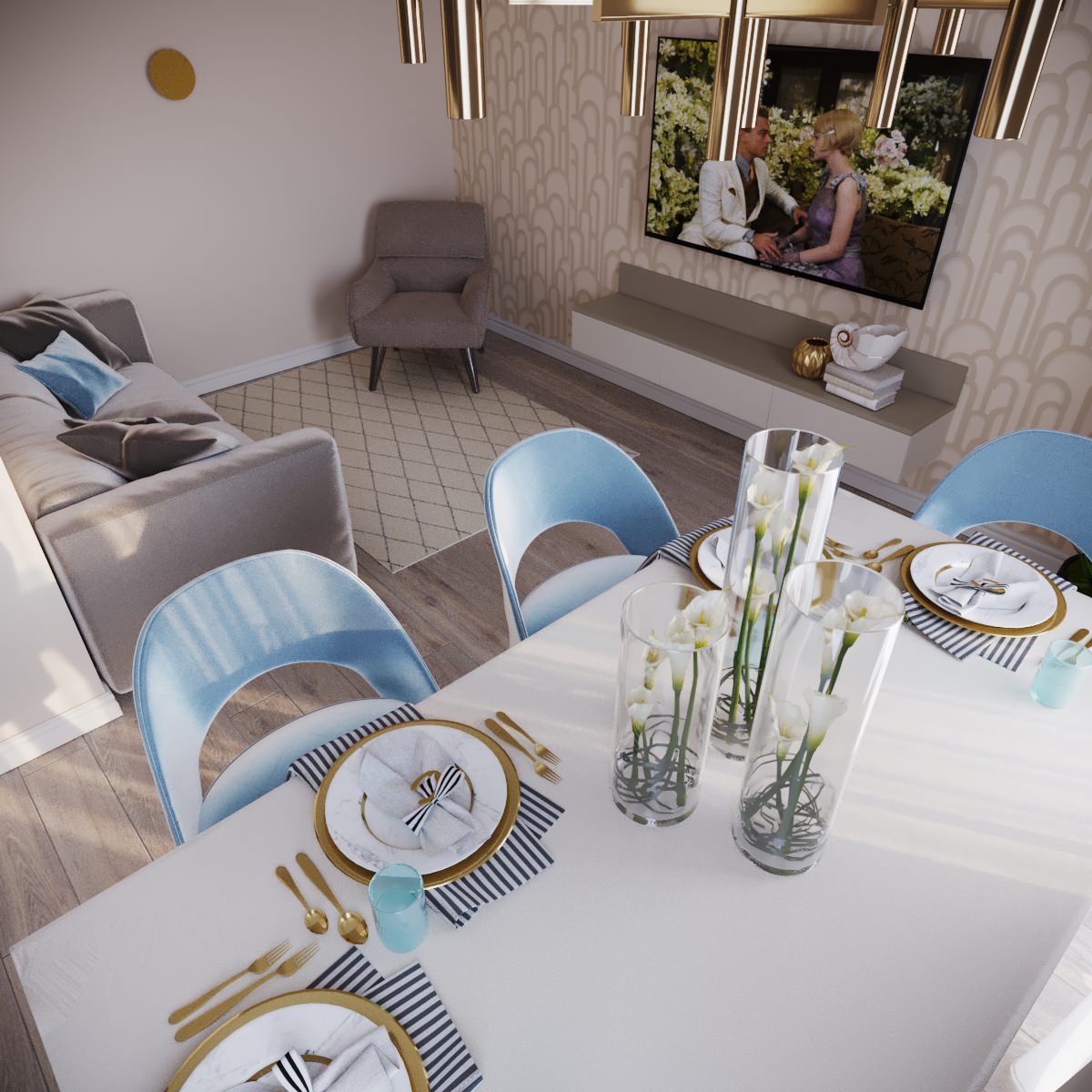 Интерьер для молодой семьи "Полет фантазий"