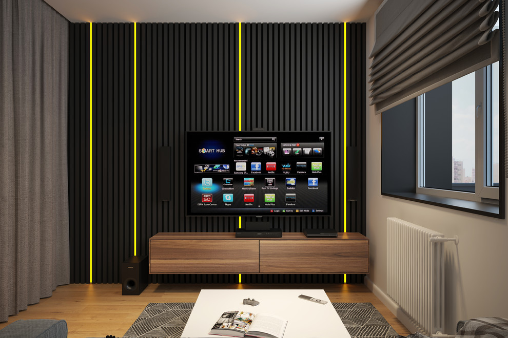 Дизайн однокомнатной квартиры 40м2 для холостяка