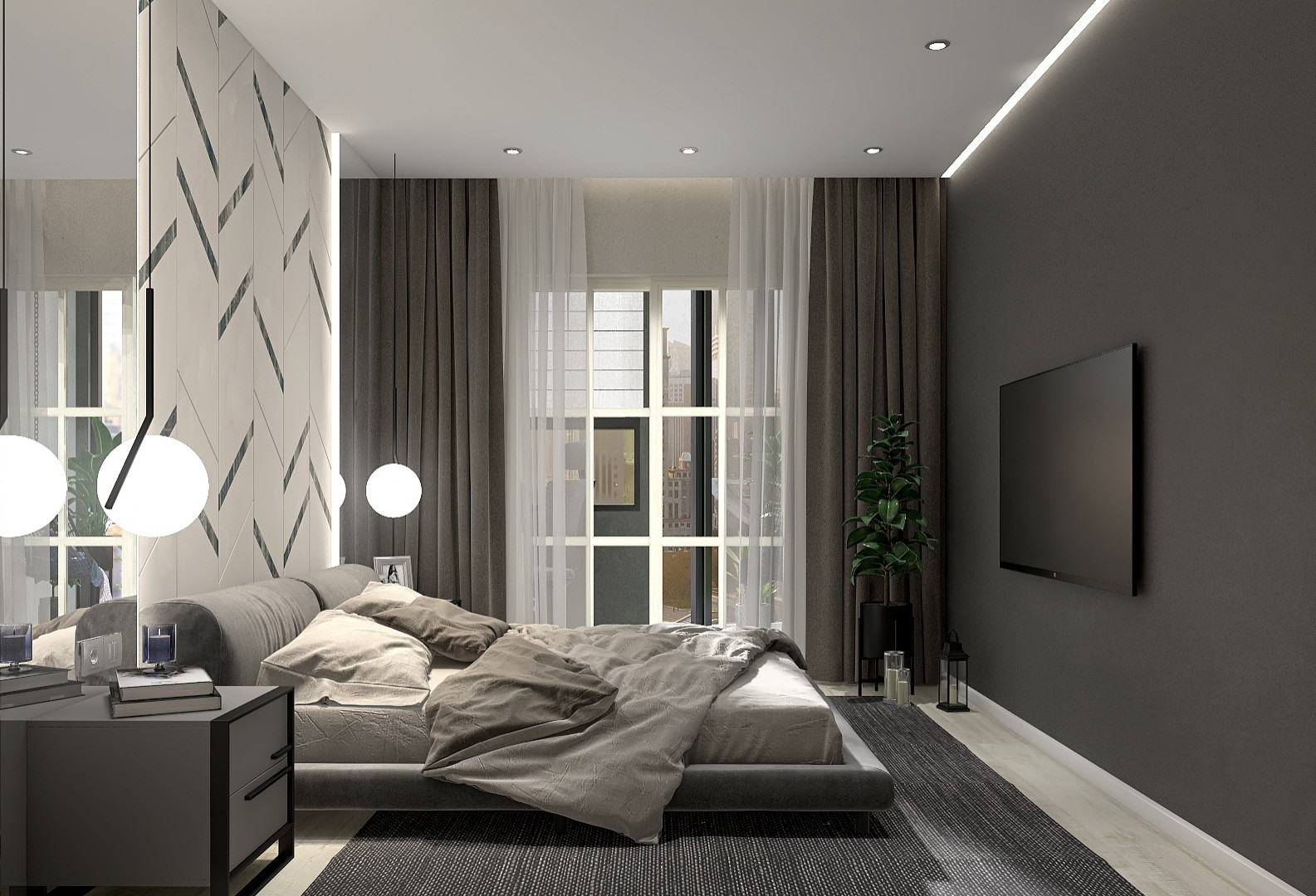 Трехкомнатная квартира в современном стиле