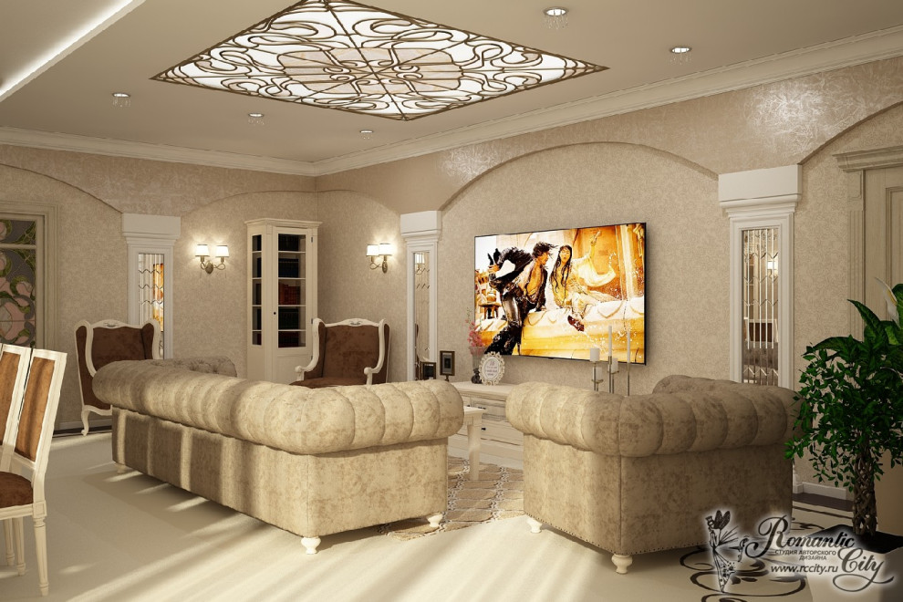 Обложка проекта: Дизайн интерьера дома 140 кв.м. в классическом стиле