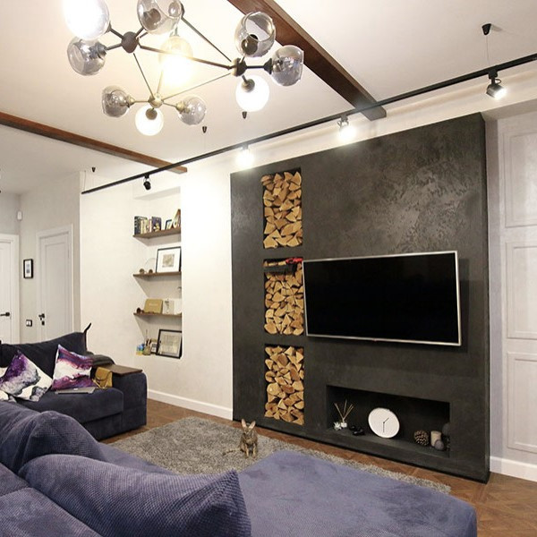 Реализованный интерьер таунхауса в Афонино