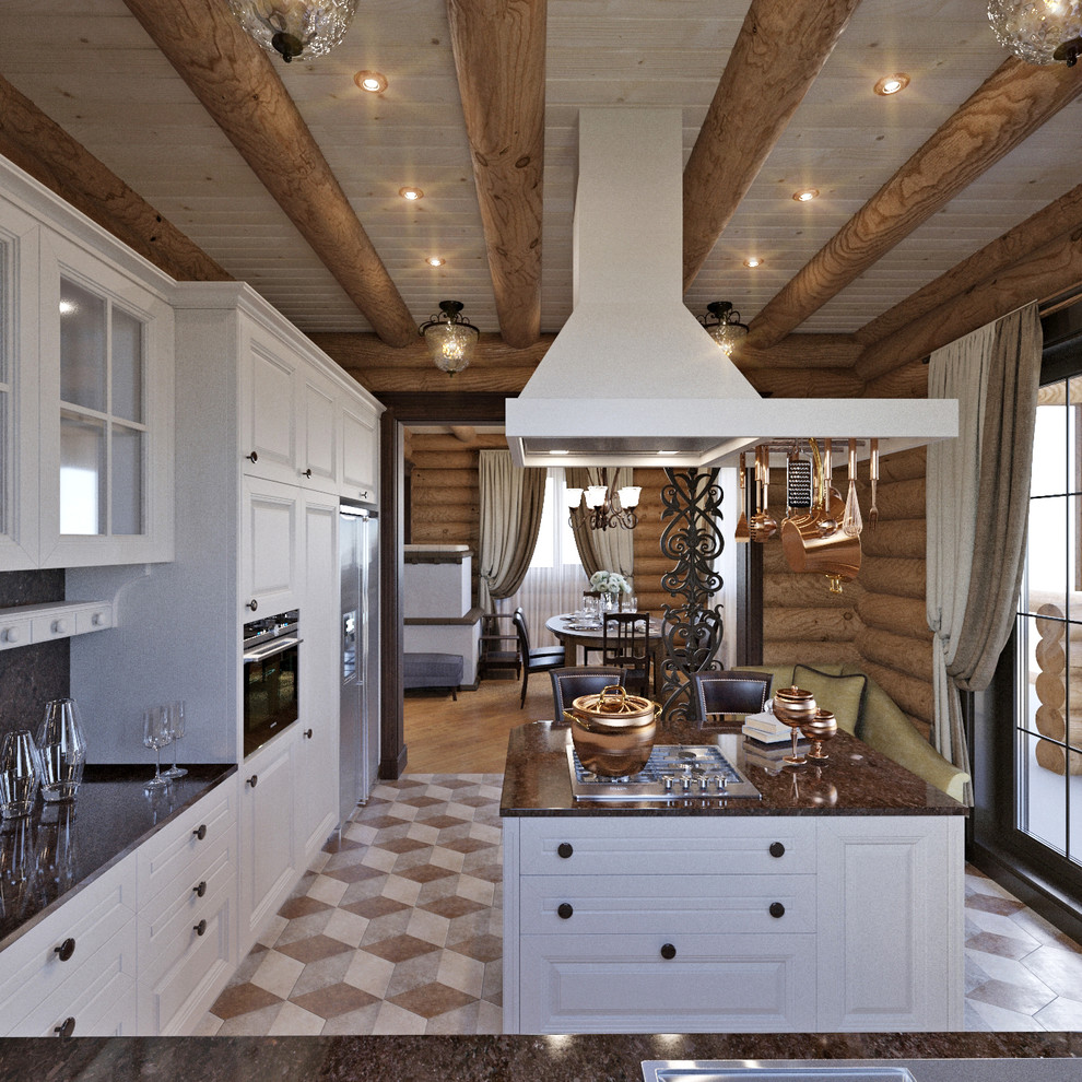 Интерьер загородного деревянного дома