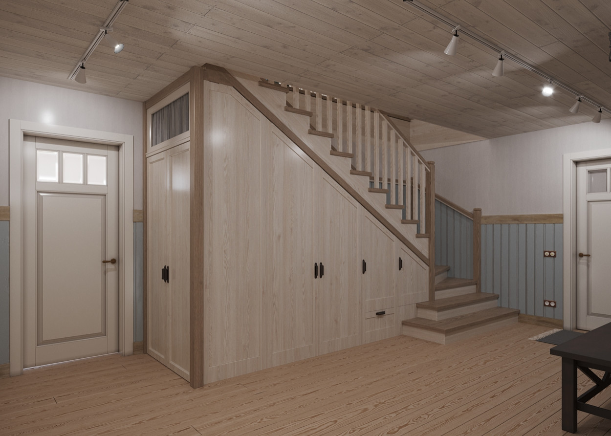 Загородный дом с мансардой