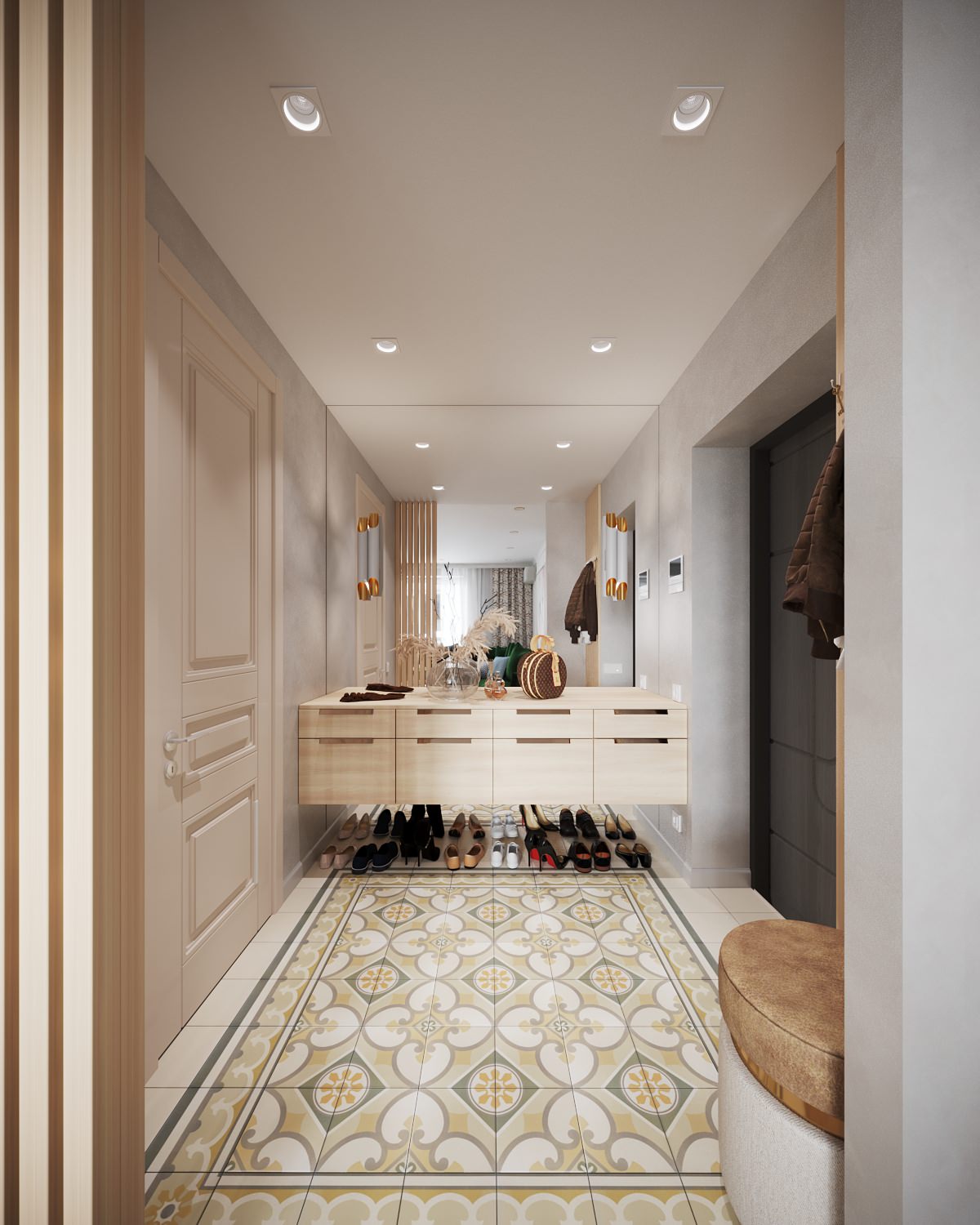 Колоритная квартира для семьи с двумя детьми (девочками)