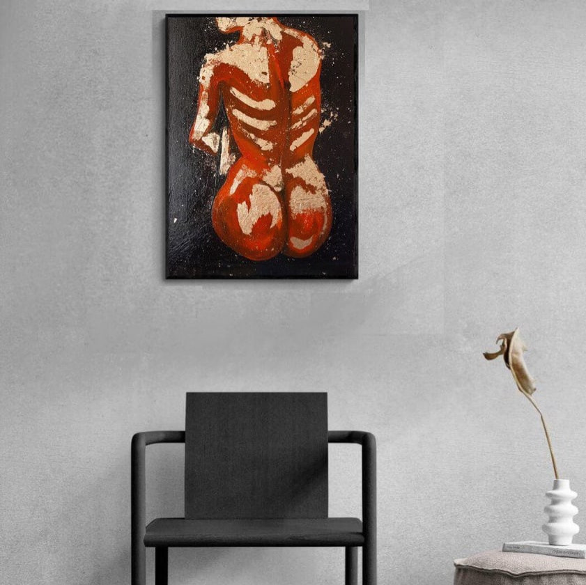 Обложка проекта: Картина маслом - "голое", 2023г; размер 30-40см