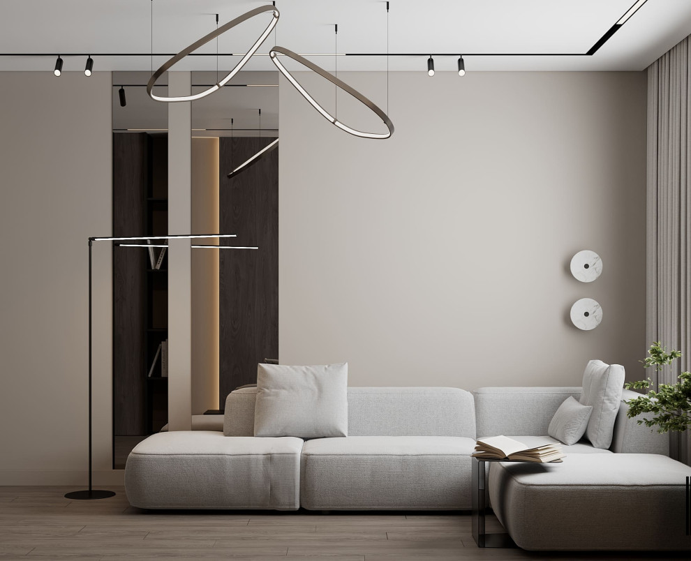 Дизайн-проект квартиры для семейной пары в современном стиле