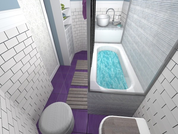 Дизайн-проект трехкомнатной квартиры. Санузел