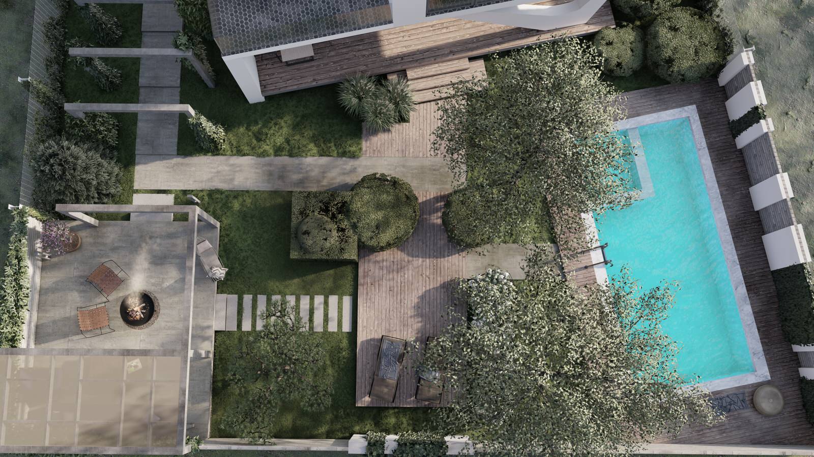 Сад в стиле минимализм