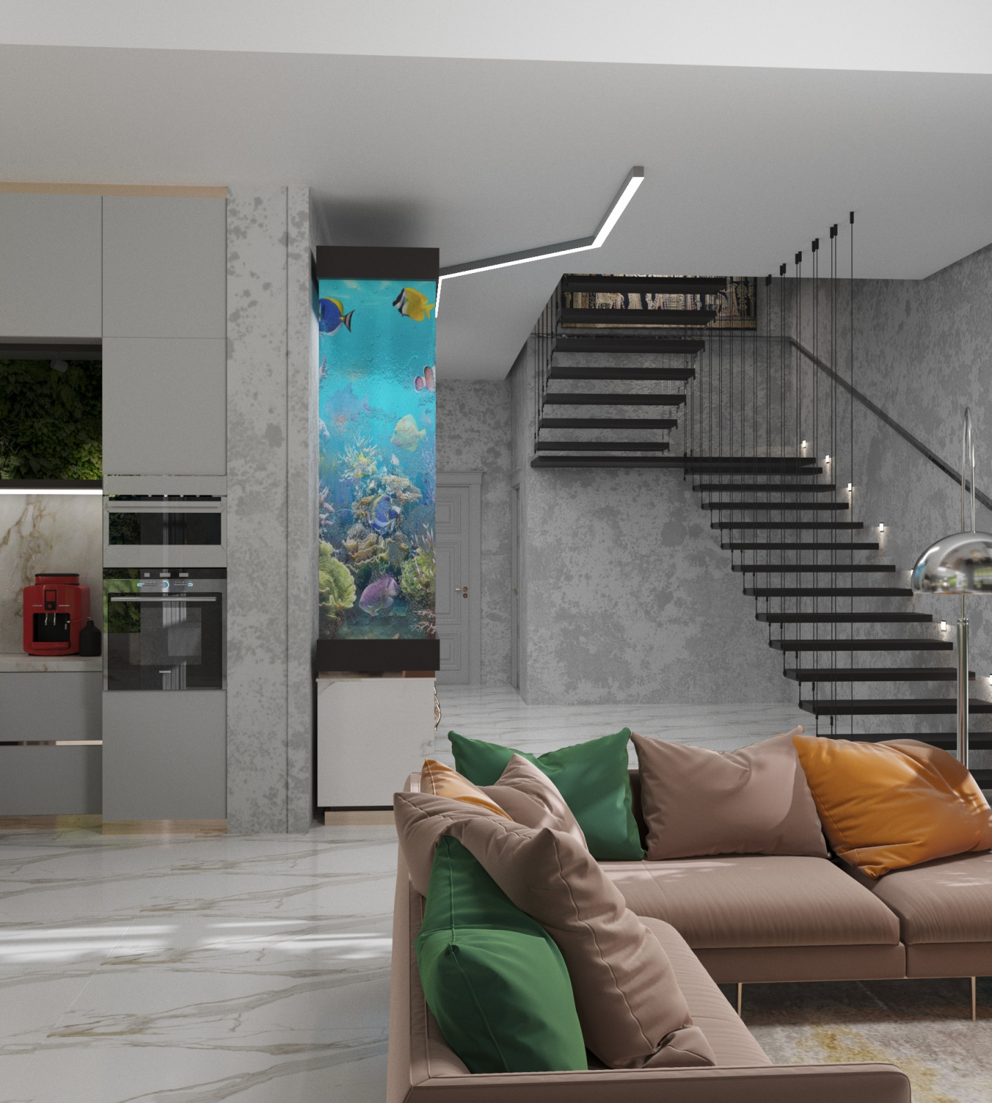 Contemporary two level cottage