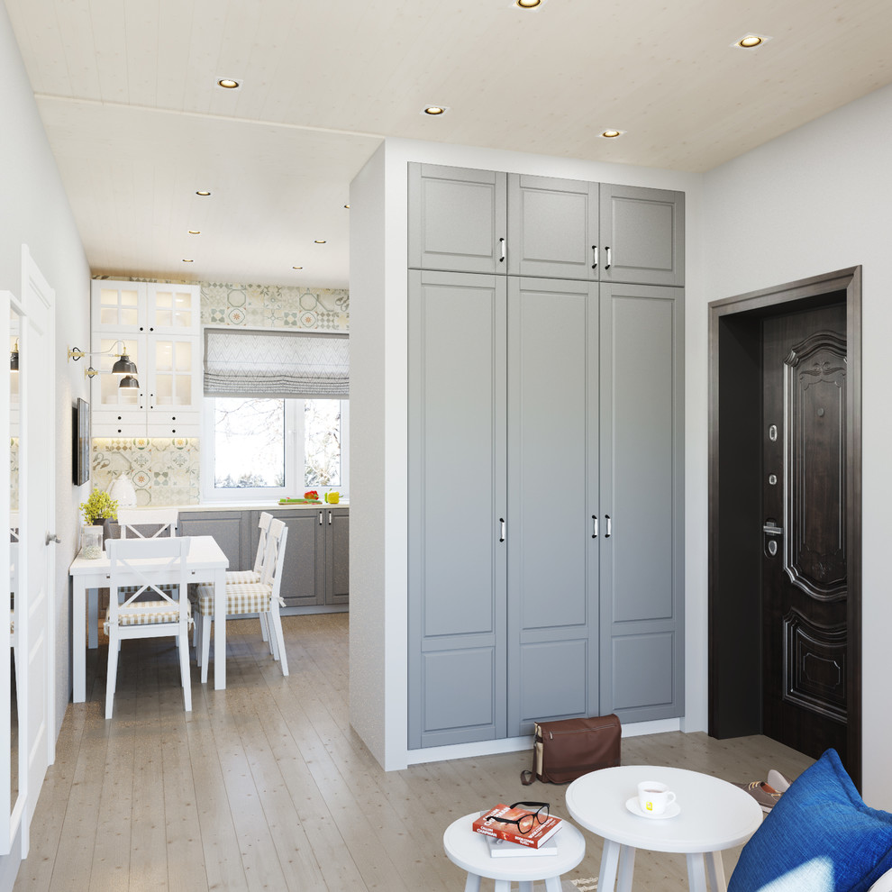 Гостиная-кухня в загородном доме