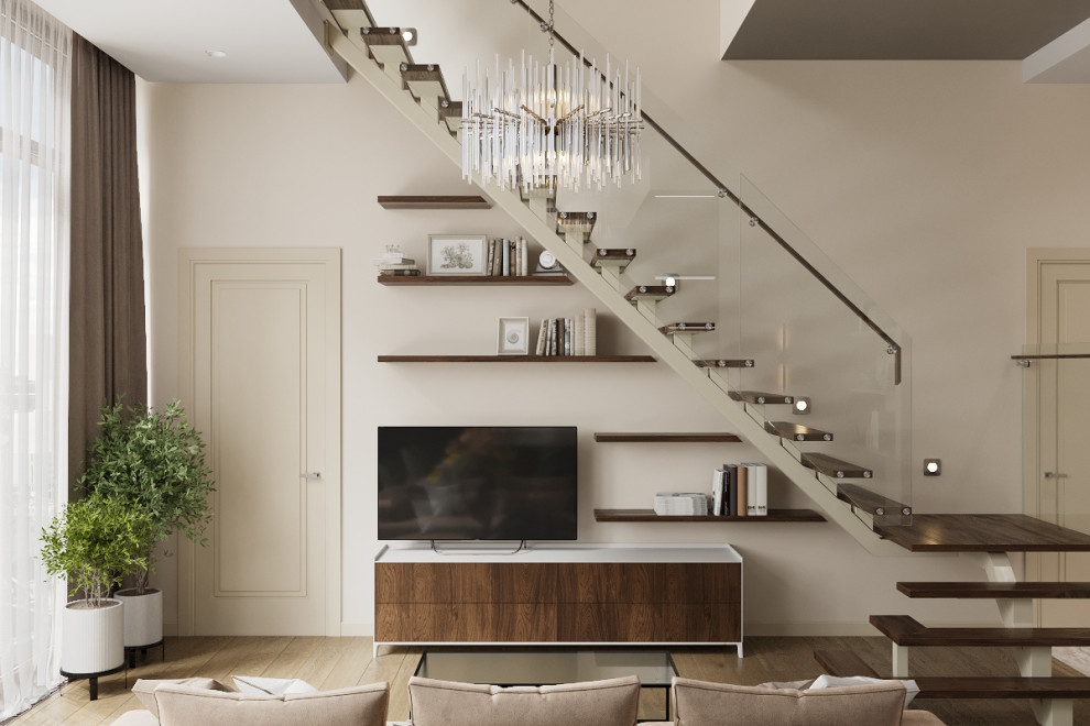 Яркая просторная гостиная