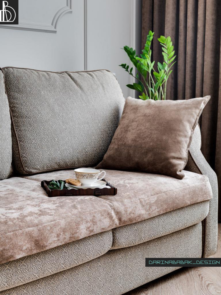 Обложка проекта: Реализация проекта. Гостиная в классическом стиле.