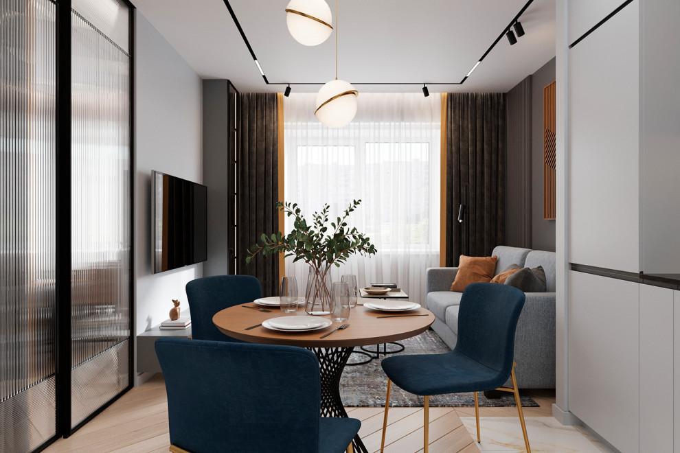 Дизайн интерьера однокомнатной квартиры площадью 40 кв. м.