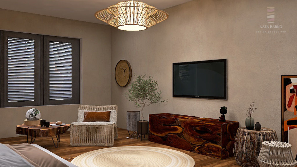 Дизайн проект спальни для ценителей экологичности