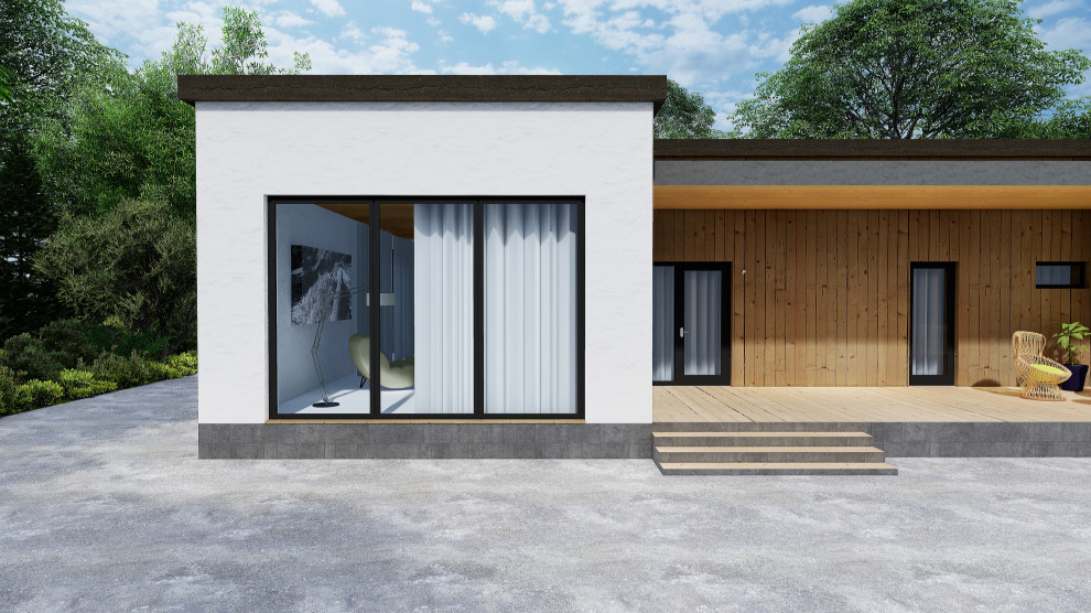 Индивидуальный одноэтажный жилой дом