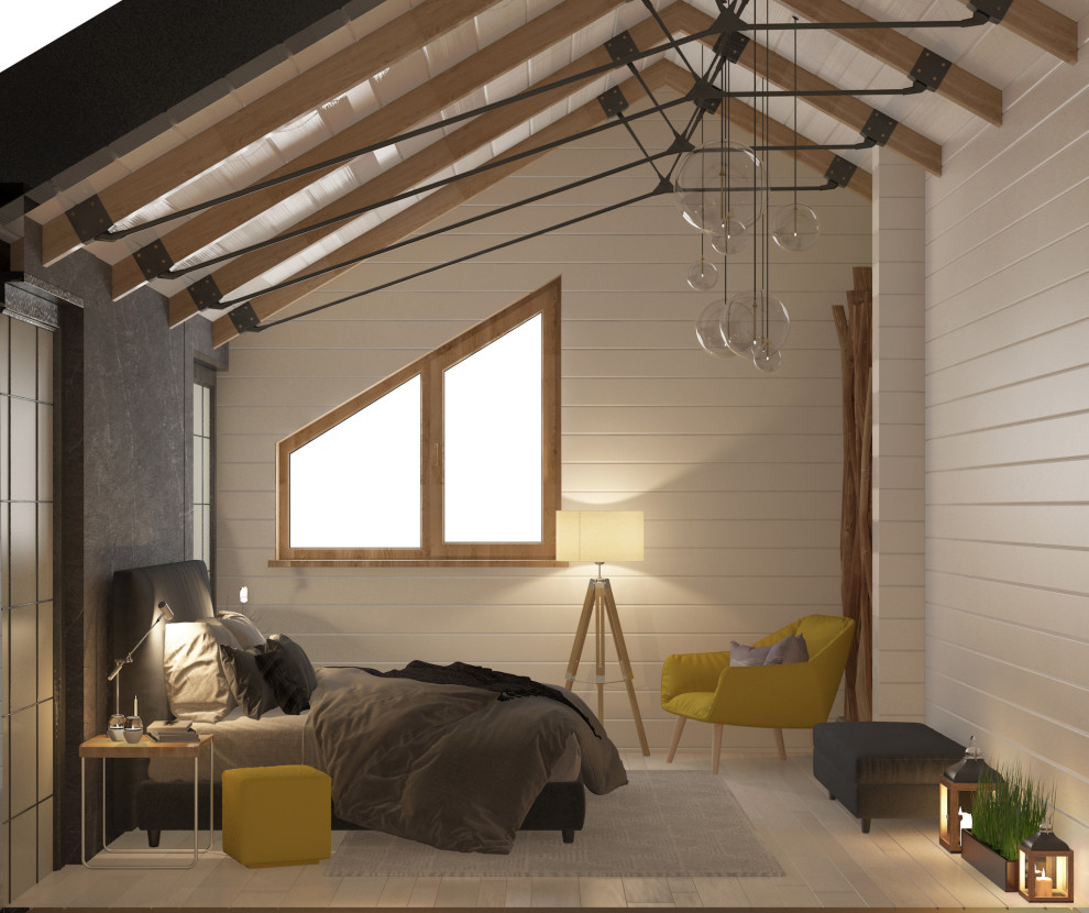 Дизайн проект интерьера в деревяном доме