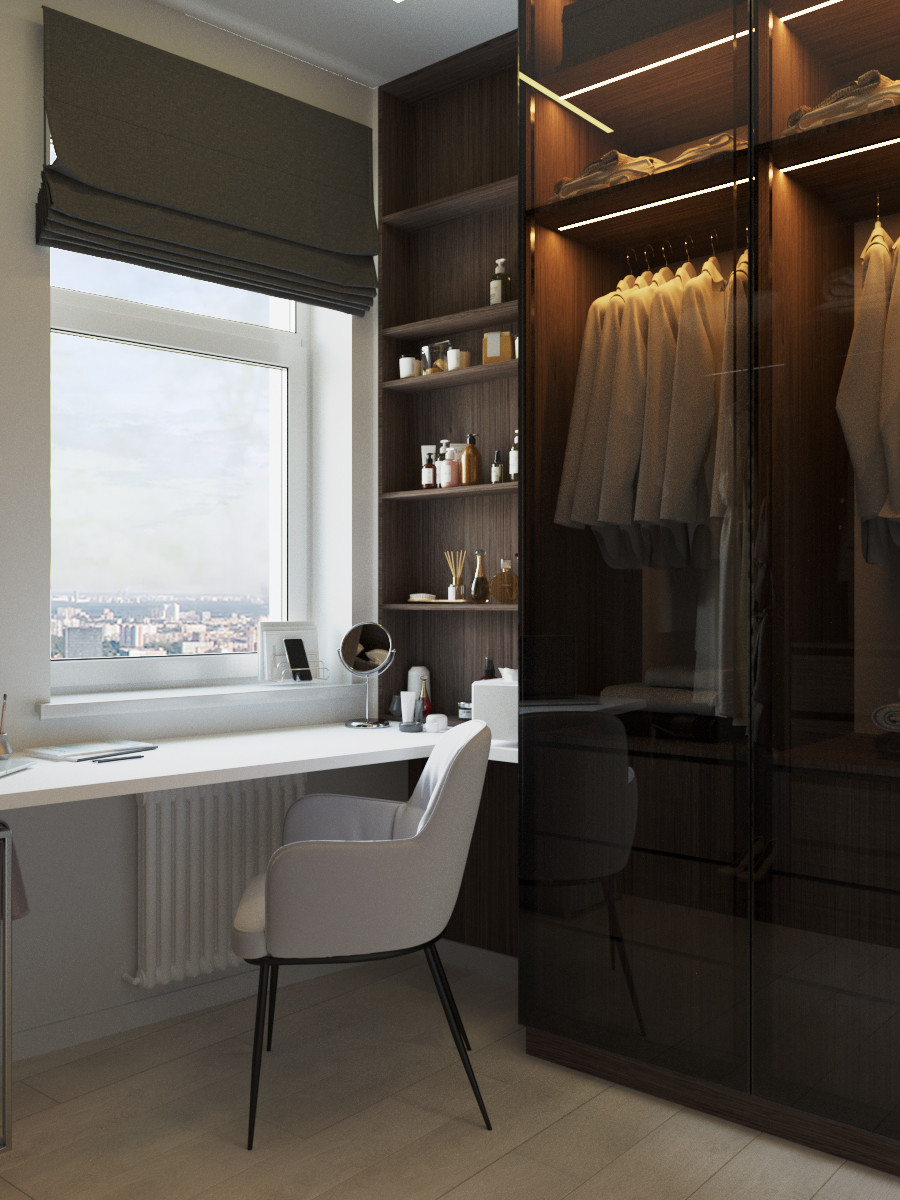 Современная квартира с видом на лес