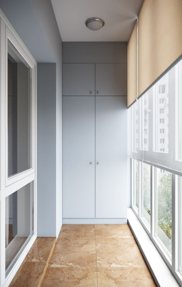 Обложка проекта: Квартира в голубых оттенках под сдачу в аренду