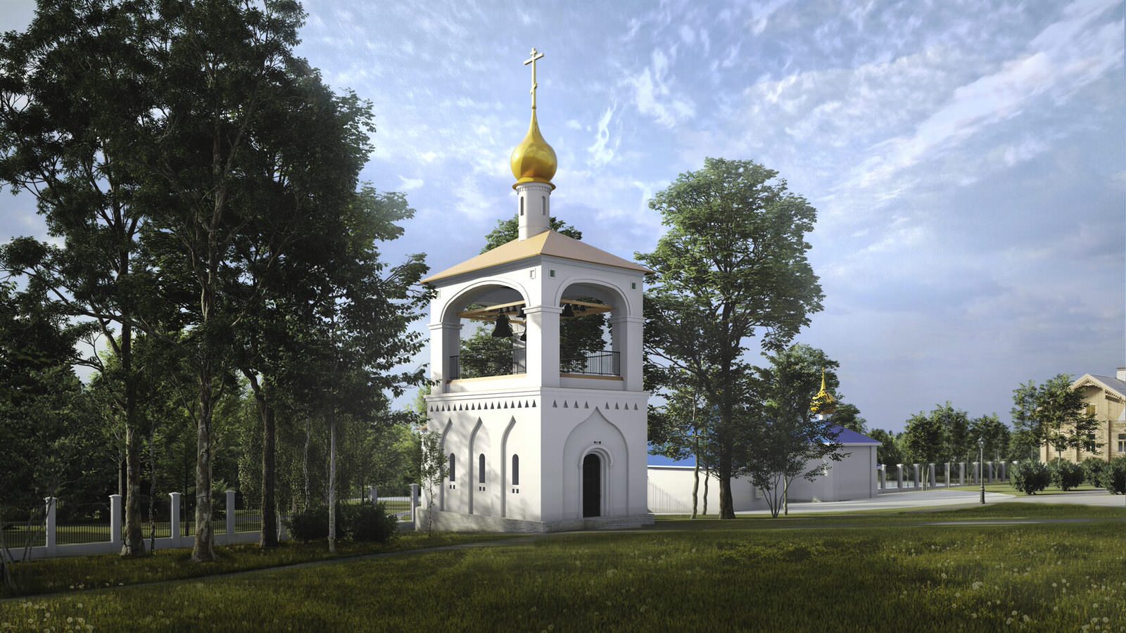 Храм Успения Пресвятой Богородицы и объекты внешней инфраструктуры Мужского мона