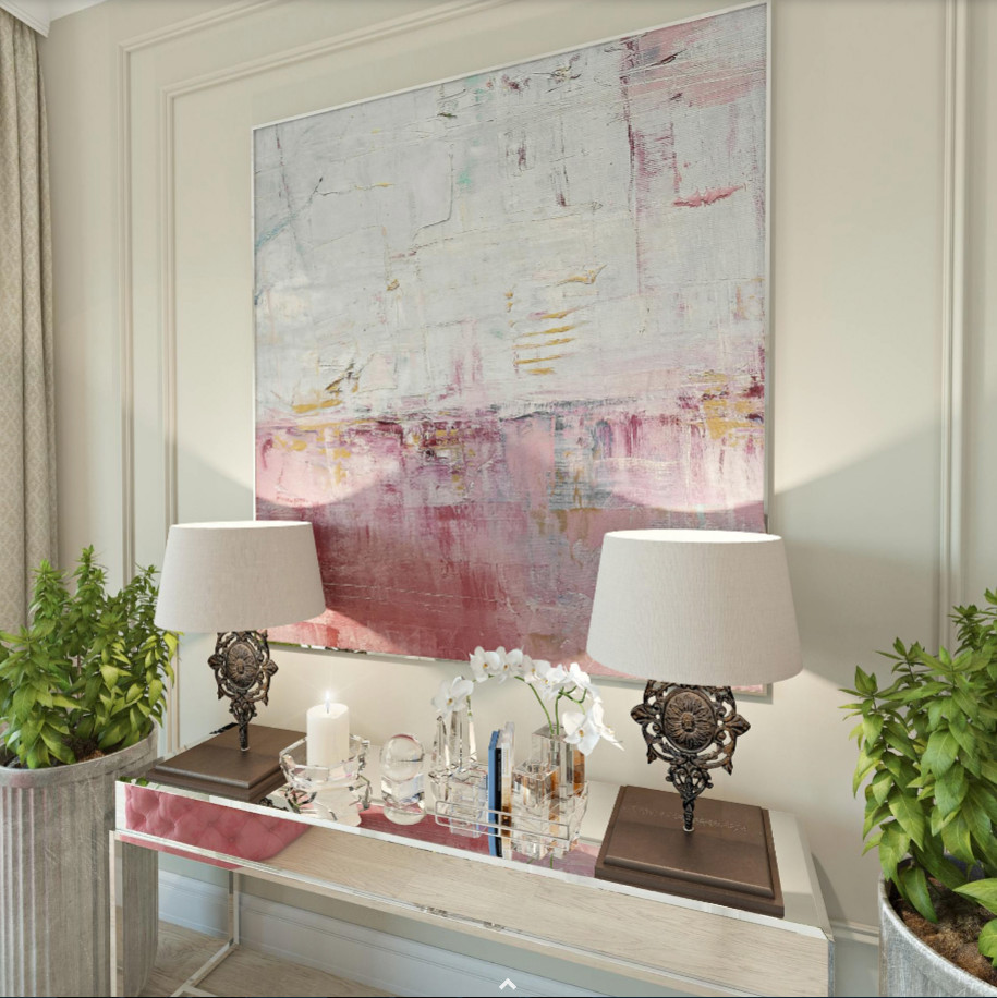 Гостиная и кухня в загородном доме