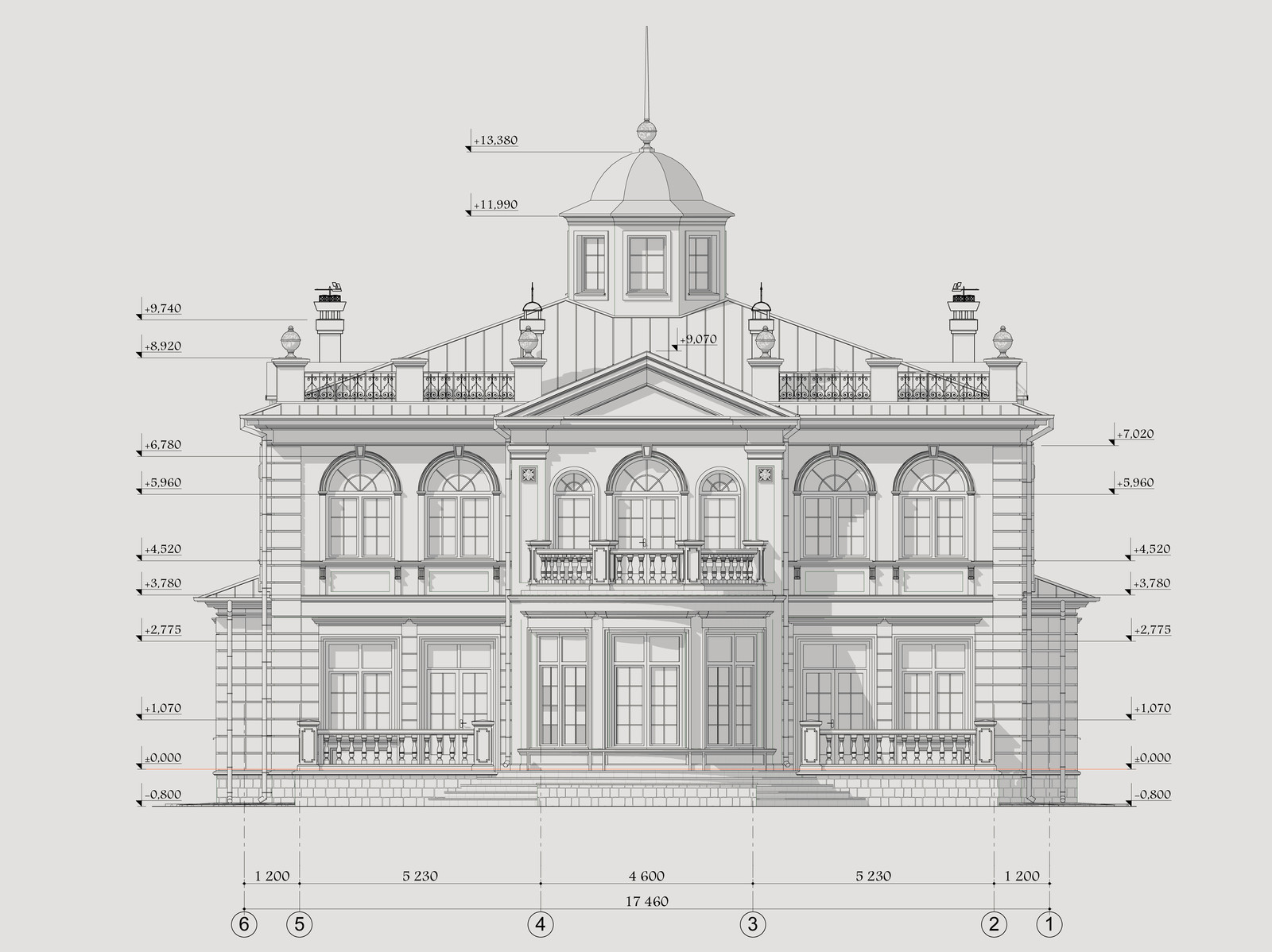 Садовый фасад