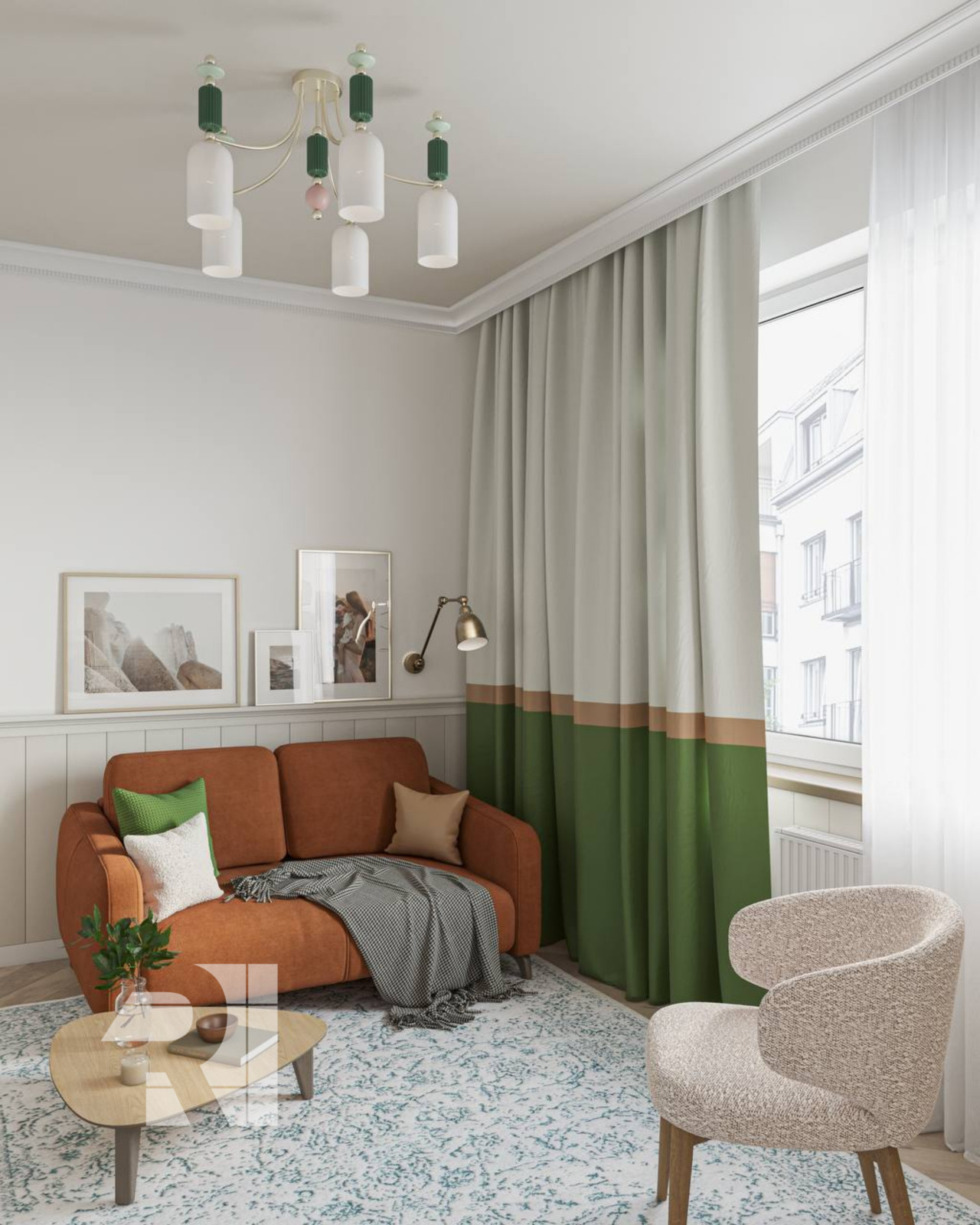 Двухкомнатная квартира в стиле прованс