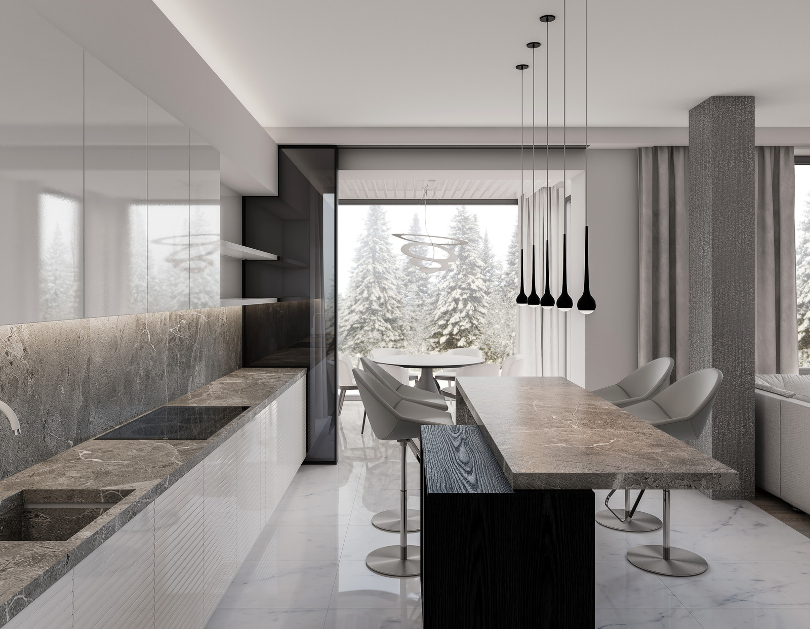 Интерьер Таун Хауса в Куркино