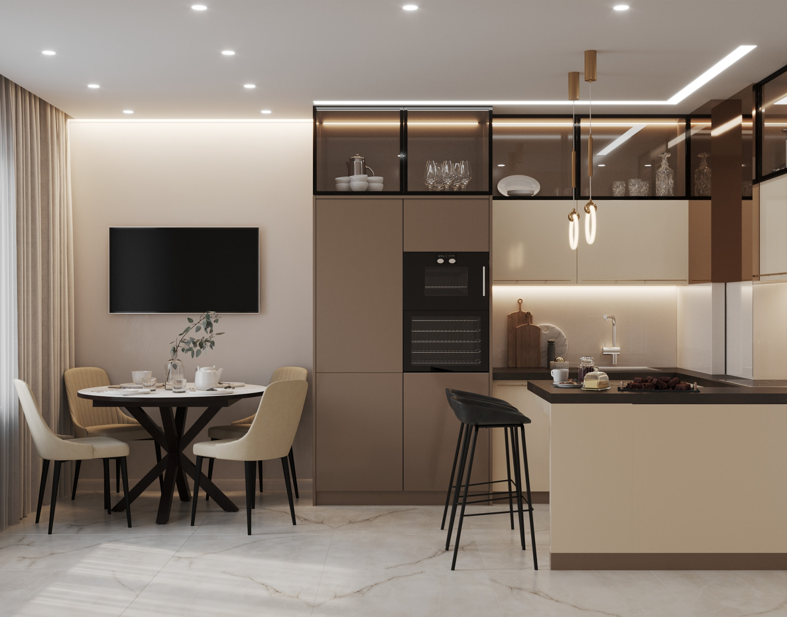 Проект 2х комнатной квартиры для молодой пары с детской для мальчика на вырост