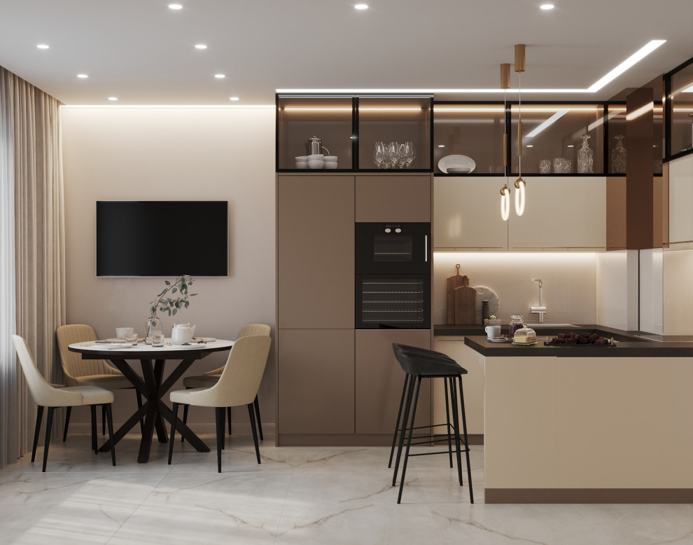 Проект 2х комнатной квартиры для молодой пары с детской для мальчика на вырост