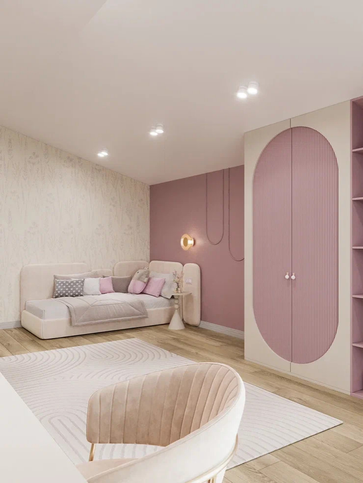 Спальня для девочки 20 кв.м.