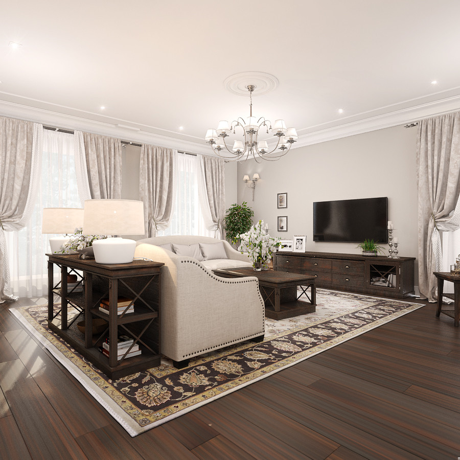 Классический интерьер коттеджа