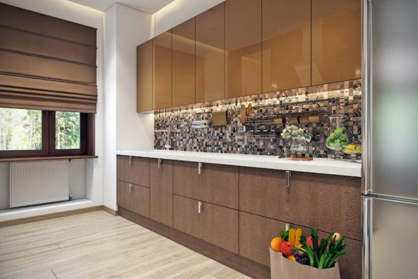 Интерьер загородного дома в Подмосковье.