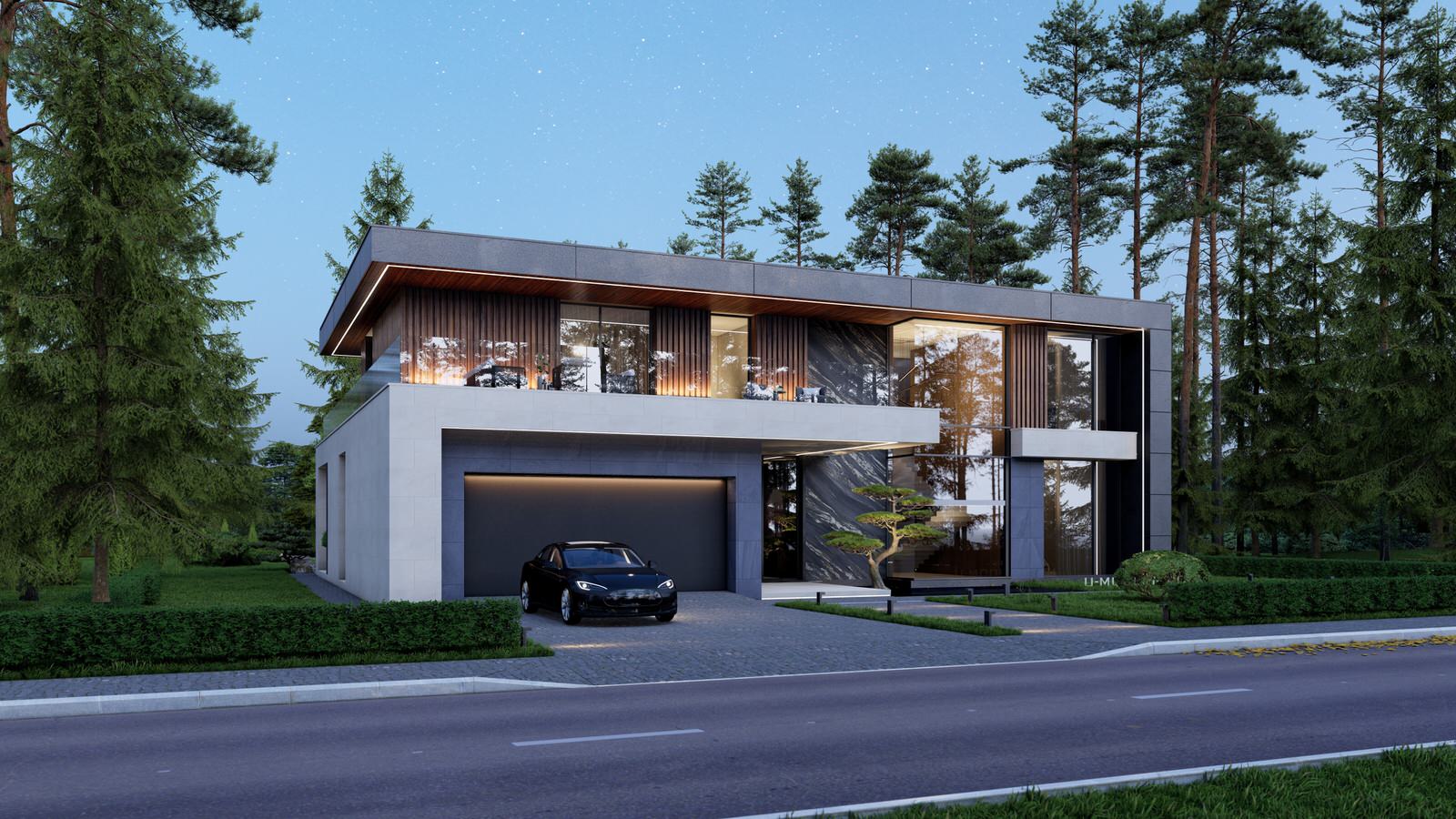 Дом в стиле минимализм