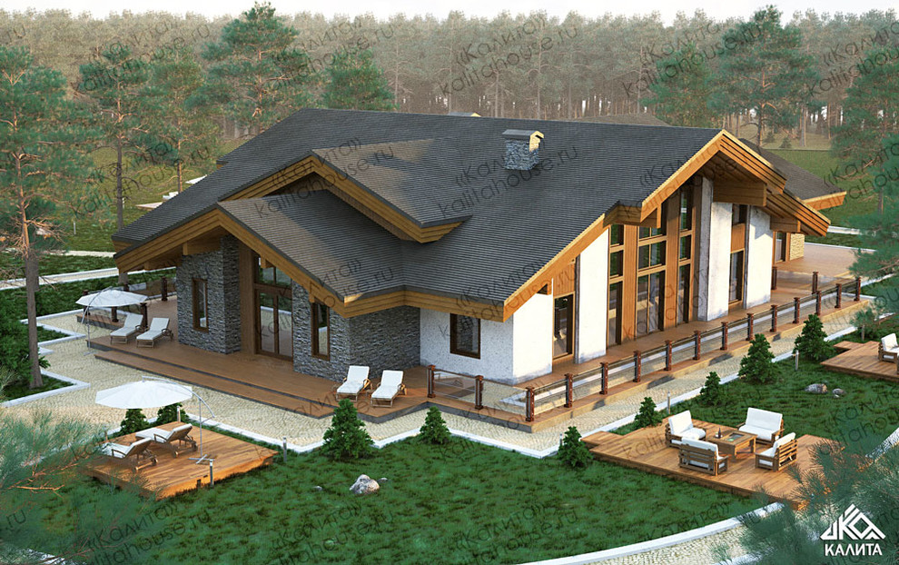 Обложка проекта: Проект дома «Шале в современном стиле»