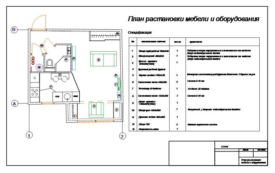 Квартира г. Сочи  2013-1014 г.г.    26м2