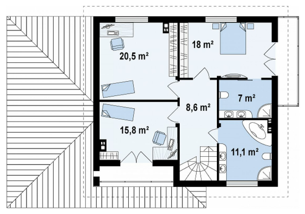 Монолитный дом, 206 кв.м.