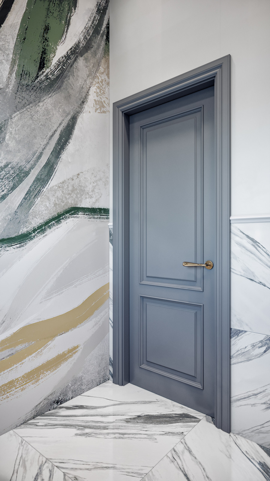 Дом  с яркими акцентами 120м