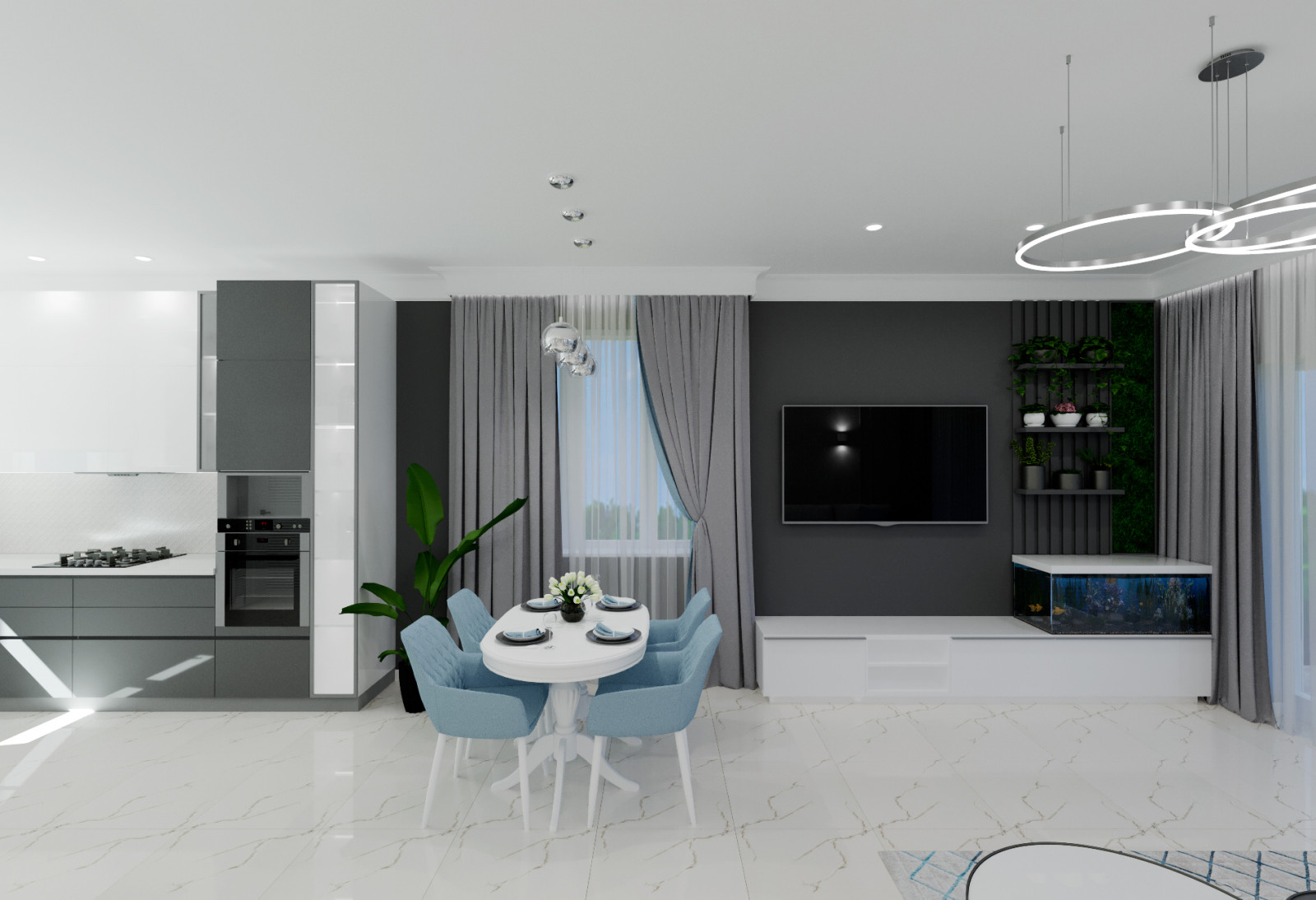 Обложка проекта: Концепция одноэтажного дома для семейной пары