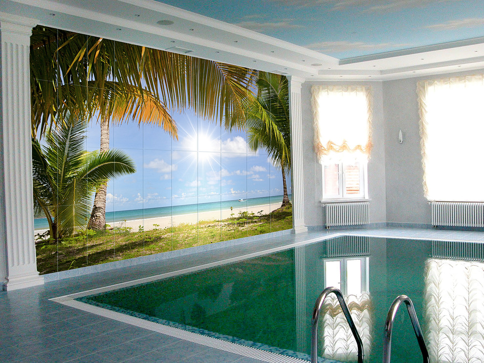 Фотоплитка для бассейна