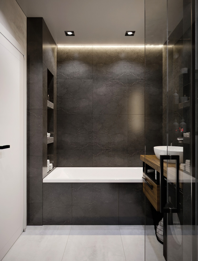 Обложка проекта: Квартира в спокойной цветовой гамме с нотками брутальности