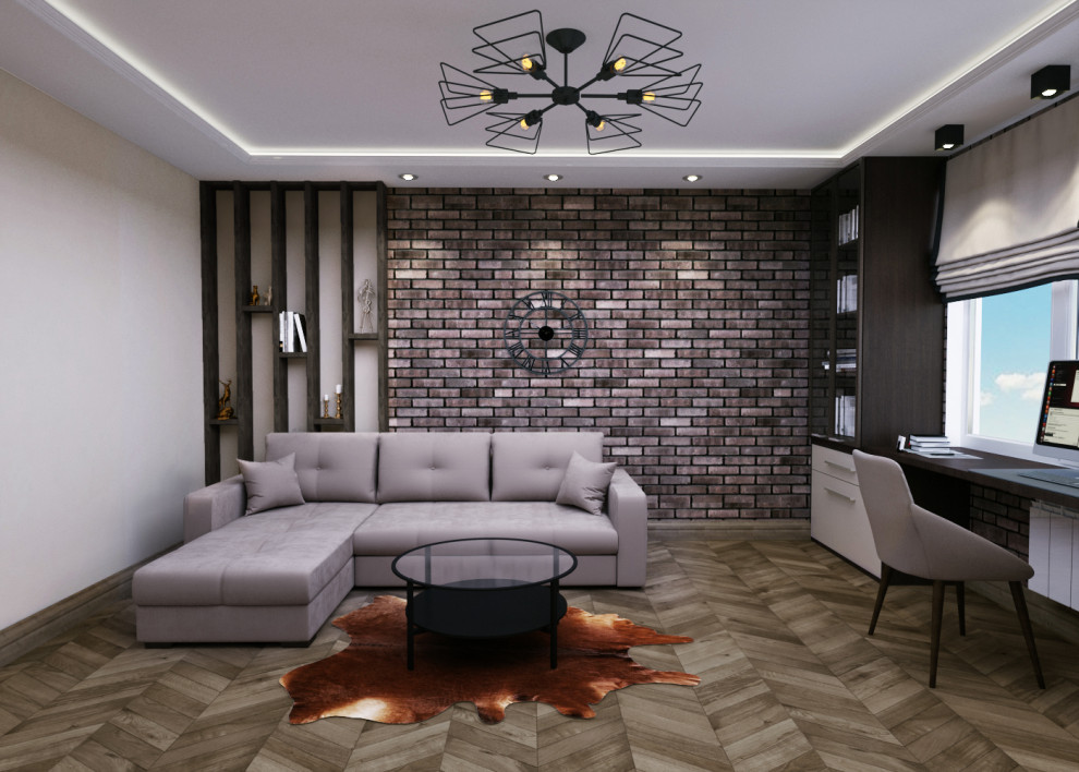 Обложка проекта: Интерьер квартиры в стиле Лофт ЖК Золотые ключи 2