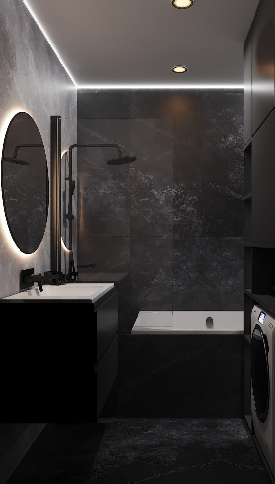 Квартира в темных тонах