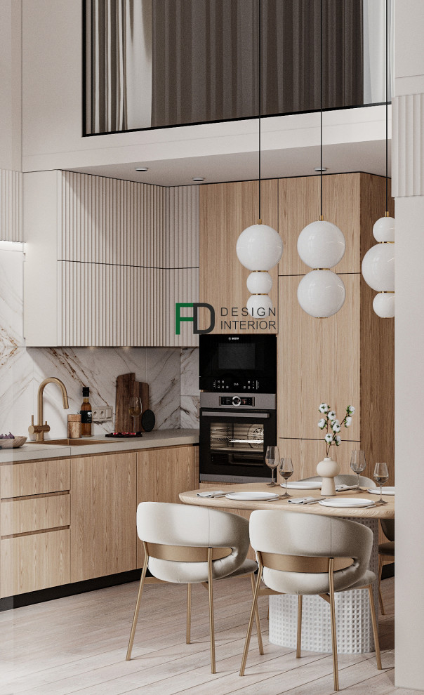 Обложка проекта: 2-х уровневая квартира ЖК "Брусника", Москва, Видное