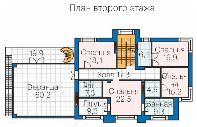 Проект современного просторного загородного дома в стиле хай-тек