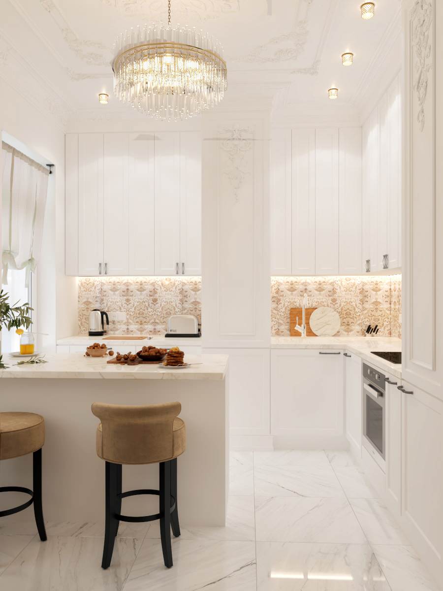 Проект небольшой квартиры в стиле Эклектика